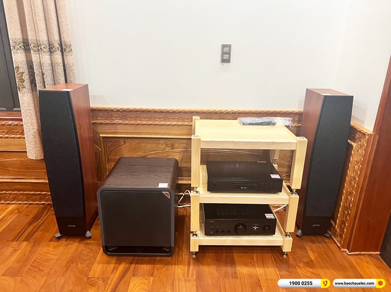 Lắp đặt dàn nghe nhạc trị giá hơn 50 triệu cho anh Sơn tại Hưng Yên (Jamo C95II, PMA-900HNE, DCD-600NE, Polk Audio HTS12) 