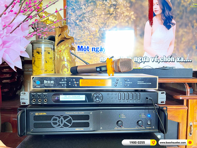 Lắp đặt dàn karaoke trị giá gần 50 triệu cho anh Van tại Kiên Giang (BIK BSP 412II, VM820A, BKSound KP600, Sub-15W, UGX12 Gold)
