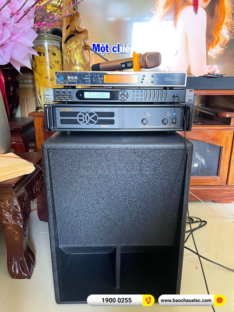 Lắp đặt dàn karaoke trị giá gần 50 triệu cho anh Van tại Kiên Giang (BIK BSP 412II, VM820A, BKSound KP600, Sub-15W, UGX12 Gold)