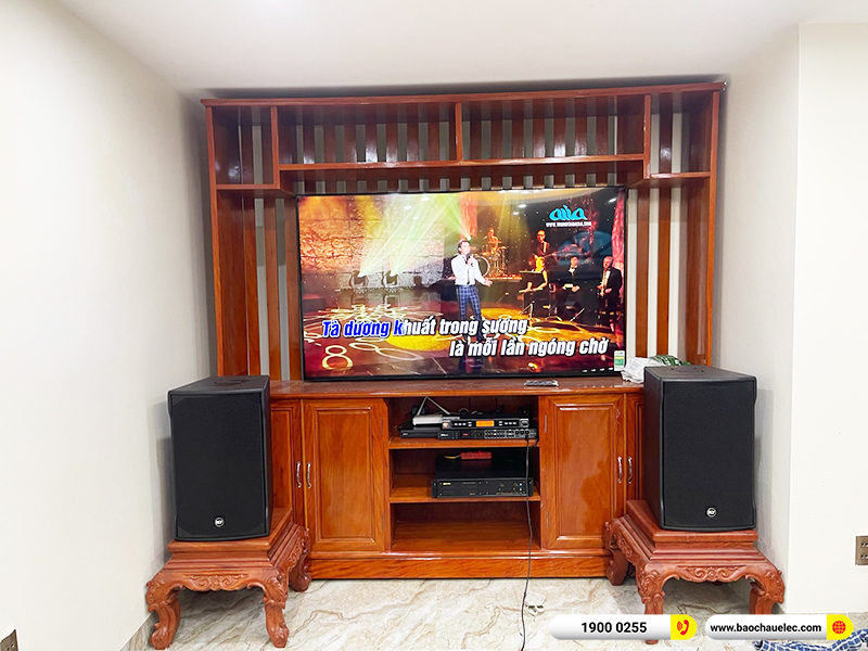 Lắp đặt dàn karaoke trị giá gần 50 triệu cho anh Khôi tại Lạng Sơn (RCF EMAX MK3112, VM620A, KX180A, DSP-9000 Plus, BBS W500)
