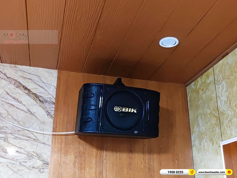 Lắp đặt dàn âm thanh nhà hàng Tấm Cám tại Long An (BIK BS-999X, BKSound DKA 8500, VietK 4K Plus 4TB, Màn 22inch)