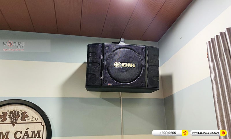 Lắp đặt dàn âm thanh nhà hàng Tấm Cám tại Long An (BIK BS-999X, BKSound DKA 8500, VietK 4K Plus 4TB, Màn 22inch)