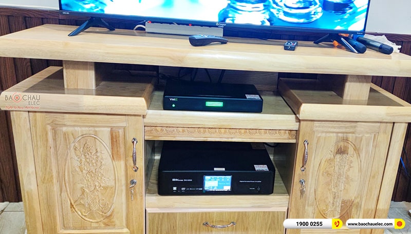 Lắp đặt dàn âm thanh nhà hàng Tấm Cám tại Long An (BIK BS-999X, BKSound DKA 8500, VietK 4K Plus 4TB, Màn 22inch)