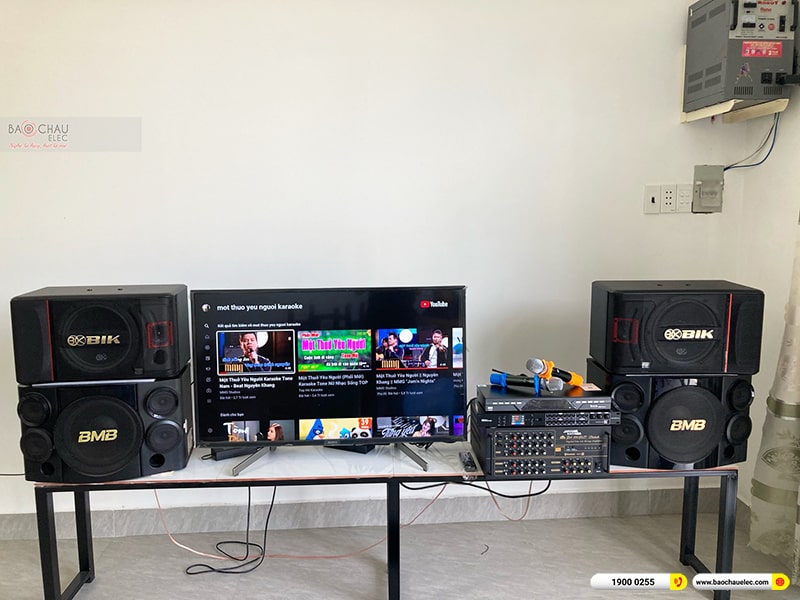 Lắp đặt dàn karaoke trị giá khoảng 14 triệu cho anh Nhiêu tại Long An (BIK BJ-S886II, BKSound DSP-9000 Plus, BCE U900 Plus X) 