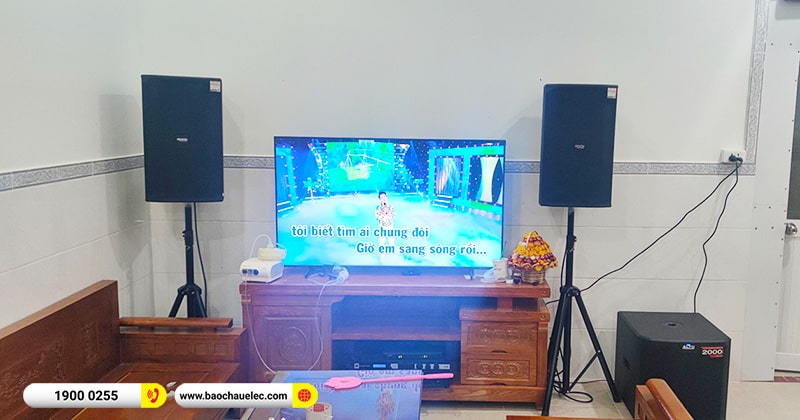Lắp đặt dàn karaoke trị giá hơn 80 triệu cho chị Huệ tại Long An (Denon DN-712, VM820A, KX180A, TS312S, Shure BLX288A/PG58)