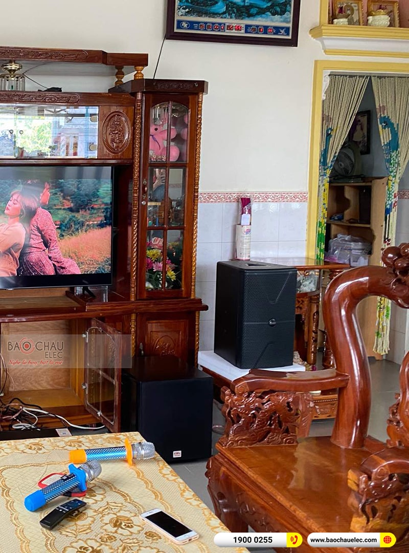 Lắp đặt dàn karaoke trị giá khoảng 30 triệu cho anh Nhặt tại Long An
