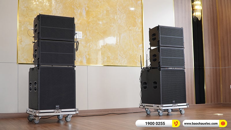 Lắp đặt dàn Line Array trị giá hơn 60 triệu cho anh Đức tại Nam Định (Temeisheng LT-15, BIK BJ-U100)