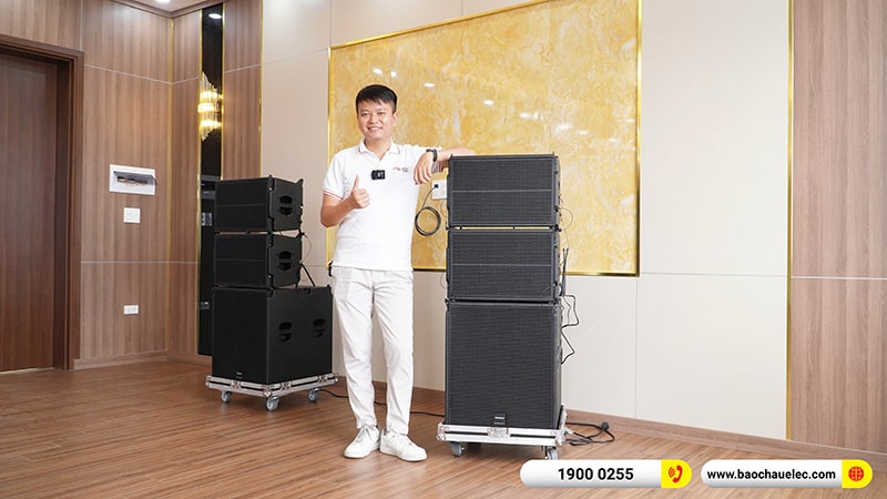 Lắp đặt dàn Line Array trị giá hơn 60 triệu cho anh Đức tại Nam Định (Temeisheng LT-15, BIK BJ-U100)
