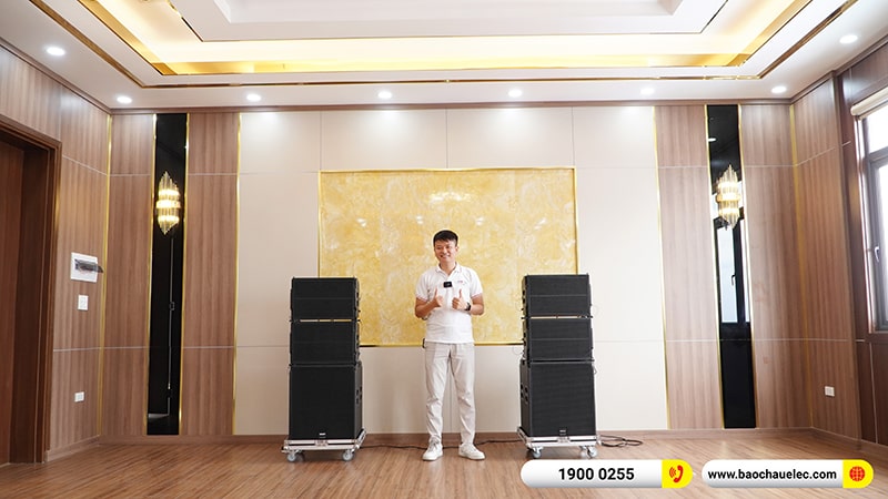 Lắp đặt dàn Line Array trị giá hơn 60 triệu cho anh Đức tại Nam Định (Temeisheng LT-15, BIK BJ-U100)