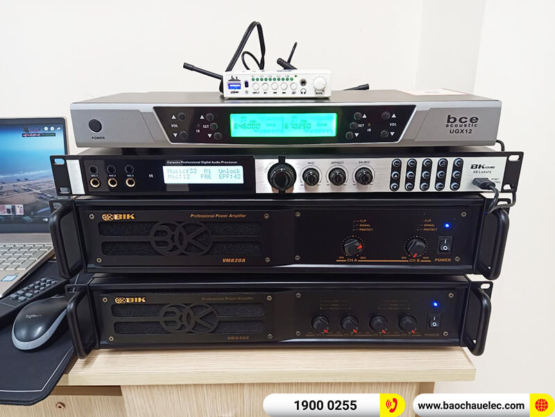 Lắp đặt dàn karaoke trị giá hơn 75 triệu đồng cho anh Chiến ở Hà Nội (BIK BSP 410II, BIK VM 840A, BIK VM 620A, BKSound X6 Luxury,...)