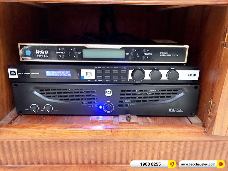 Lắp đặt dàn karaoke trị giá gần 100 triệu cho anh Chỉnh tại Nam Định (RCF CMAX 4112, IPS 2700, KX180A, Alto TS312S, UGX12 Gold) 
