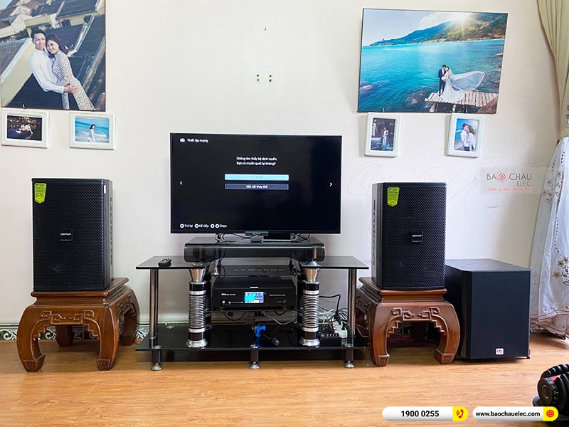 Lắp đặt dàn karaoke trị giá gần 30 triệu cho anh Cường tại Ninh Bình (Domus DP6120 Max, BKSound DKA 8500, BKSound SW612B) 