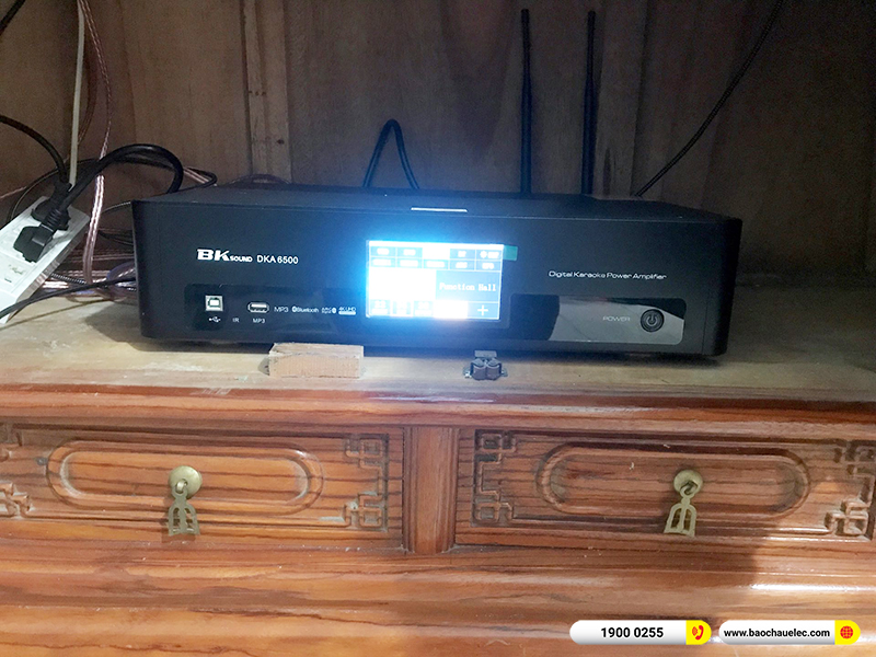 Lắp đặt dàn karaoke trị giá hơn 20 triệu cho anh Đạt tại Ninh Bình (Alto AT1000II, BKSound DKA 6500, BKSound SW512B)
