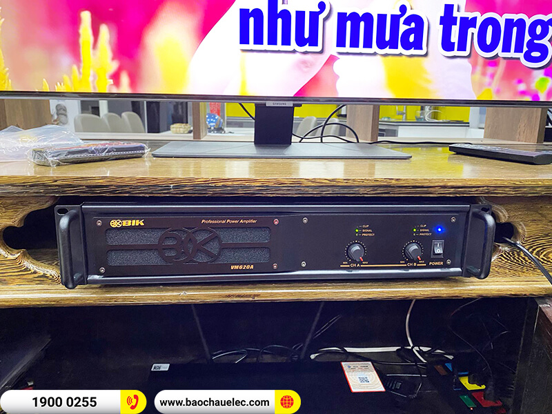 Lắp đặt dàn karaoke trị giá hơn 30 triệu cho anh Dương ở Hải Phòng (Alto AT2000 II, VM 620A, BKSound KX6, SW512-B, BCE U900 Plus X)