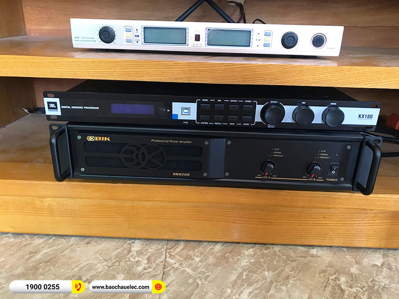Lắp đặt dàn karaoke trị giá hơn 40 triệu cho anh Hòa tại Nam Định (JBL XS12, BIK VM820A, KX180A)