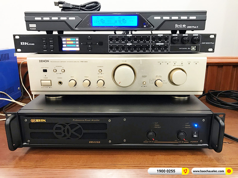 Lắp đặt dàn karaoke trị giá hơn 20 triệu cho anh Hưởng tại Nam Định (Denon DP-C10, VM420A, DSP-9000 Plus, SW612, U900 Plus X) 