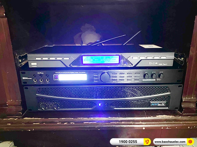 Lắp đặt dàn karaoke trị giá hơn 30 triệu cho anh Hưởng tại Nam Định (Denon DP-R212, APP MZ86, X5 Plus, SW512C, U900 Plus X) 