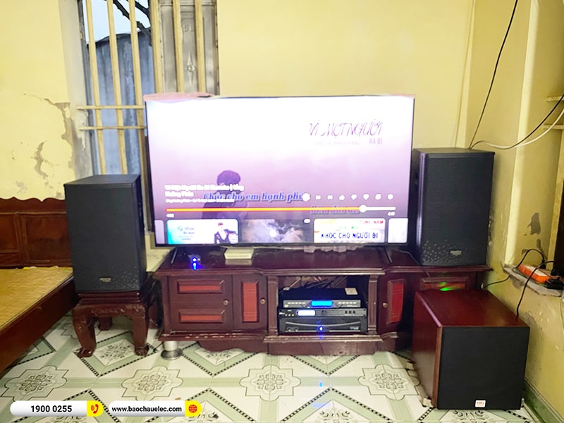 Lắp đặt dàn karaoke trị giá hơn 30 triệu cho anh Hưởng tại Nam Định (Denon DP-R212, APP MZ86, X5 Plus, SW512C, U900 Plus X) 
