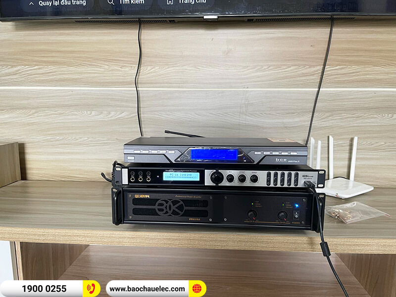 Lắp đặt dàn karaoke trị giá hơn 50 triệu cho anh Huy ở Hải Phòng (CSS 1212SE, VM 620A, BKSound X6 Luxury, SW612-B, BCE U900 Plus X)