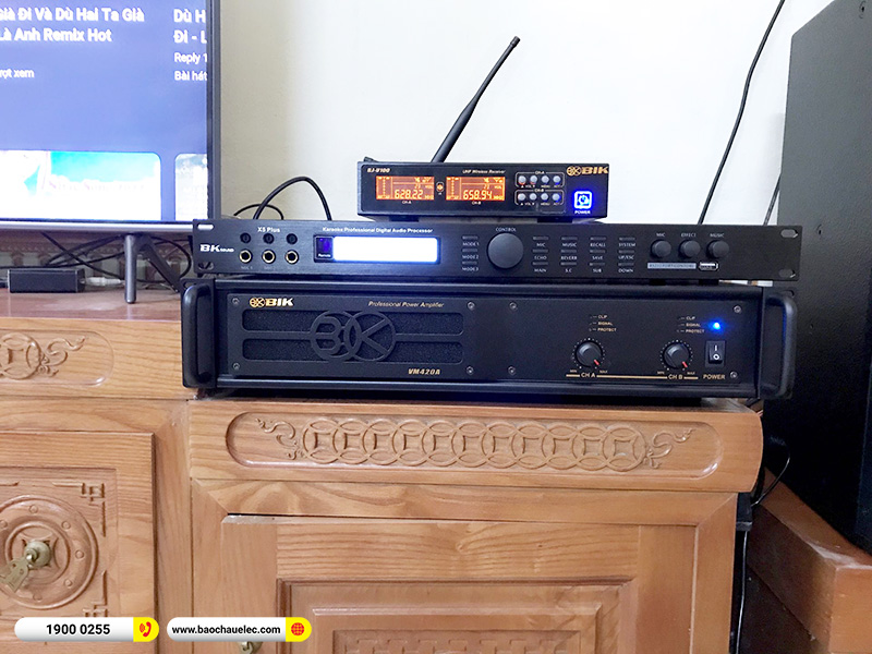 Lắp đặt dàn karaoke trị giá gần 30 triệu cho anh Long tại Nam Định (Alto AT1000II, VM420A, X5 Plus, SW512, BIK BJ-U100) 