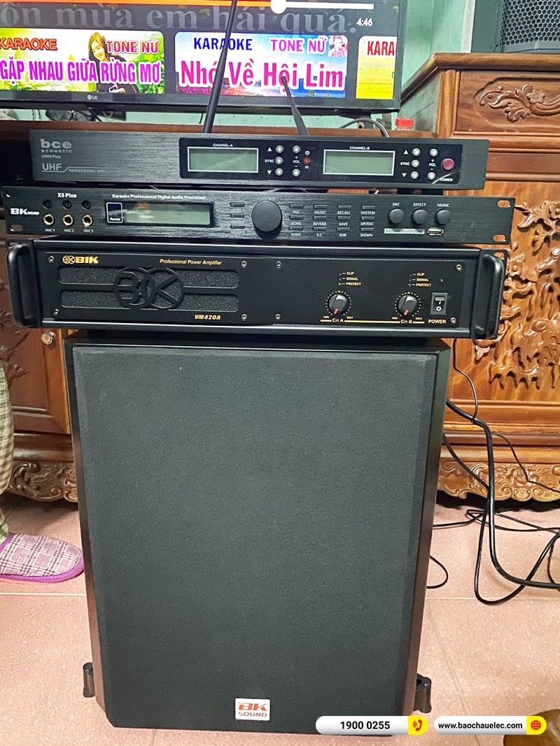 Lắp đặt dàn karaoke trị giá hơn 30 triệu cho anh Luân tại Nam Định (BIK BSP 410II, VM420A, X5 Plus, SW612B, U900 Plus Ver 2)