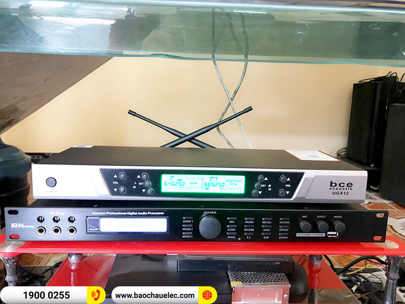 Lắp đặt dàn karaoke trị giá hơn 50 triệu đồng cho anh Lực ở Nam Định (EMAX 3110 MK2, VM 620A, BKSound X5 Plus, BJ-W25A, BCE UGX12)