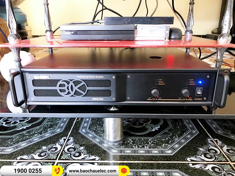 Lắp đặt dàn karaoke trị giá hơn 50 triệu đồng cho anh Lực ở Nam Định (EMAX 3110 MK2, VM 620A, BKSound X5 Plus, BJ-W25A, BCE UGX12)