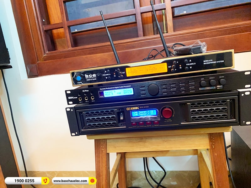 Lắp đặt dàn karaoke trị giá gần 50 triệu cho anh Lương tại Hà Nội (Amate Key 10, BPA-6200, BKSound X5 Plus, R120SW, UGX12 Gold) 