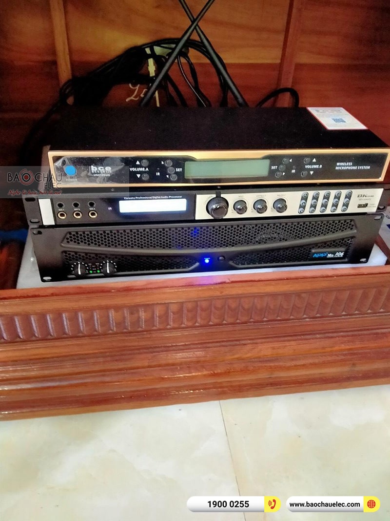 Lắp đặt dàn karaoke gia đình anh Nam