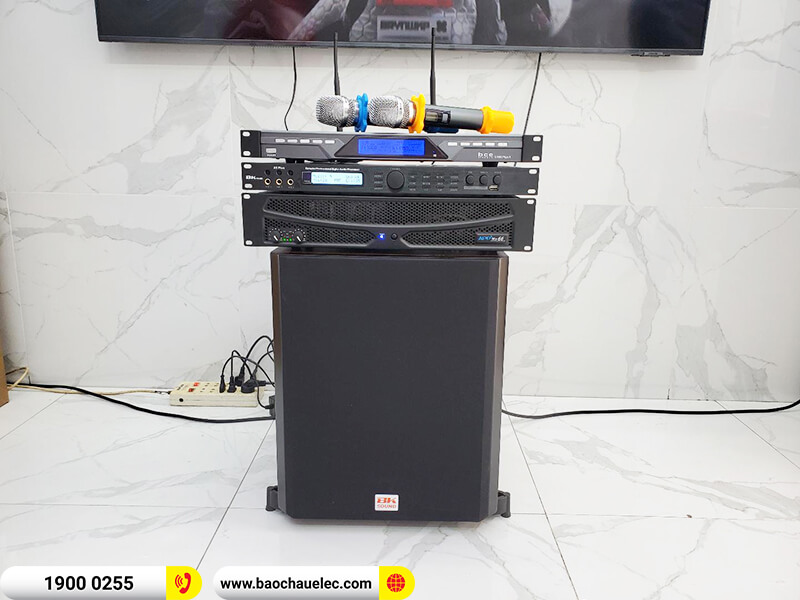 Lắp đặt dàn karaoke trị giá hơn 30 triệu cho anh Nhật ở Hà Nội (Domus DP6120 Max, APP Mz-66, BKSound X5 Plus, SW612-C, BCE U900 Plus X)