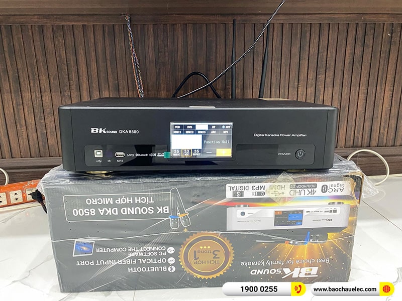 Lắp đặt dàn karaoke trị giá hơn 20 triệu cho anh Nhật tại Nam Định (Alto AT2000II, BKSound DKA 8500) 