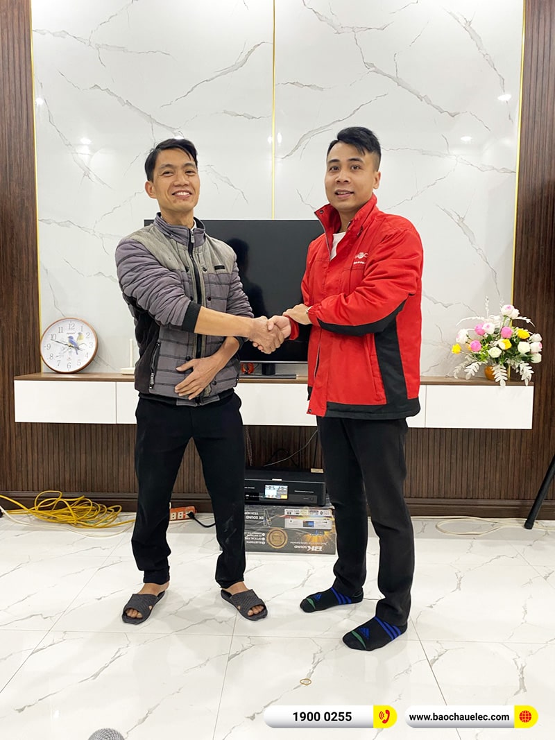 Lắp đặt dàn karaoke trị giá hơn 20 triệu cho anh Nhật tại Nam Định (Alto AT2000II, BKSound DKA 8500) 