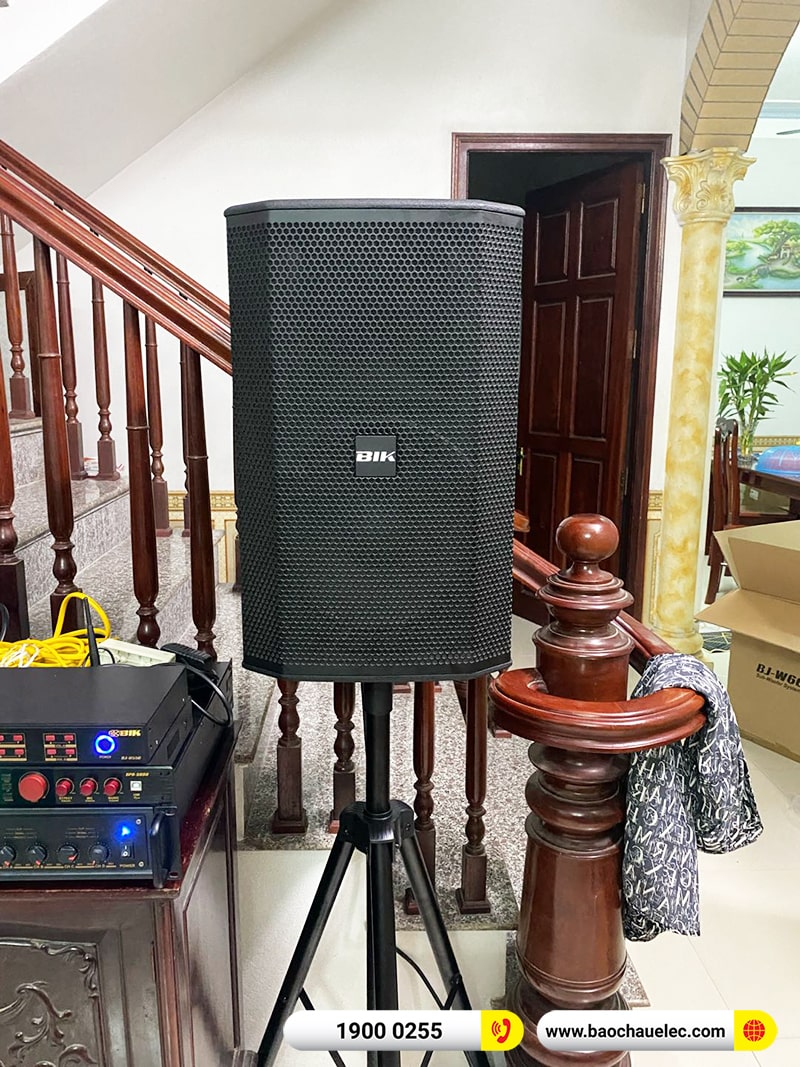 Lắp đặt dàn karaoke BIK hơn 48tr cho anh Thành tại Nam Định (BIK BSP 412II, VM640A, BPR-5600, W66 Plus, BJ-U550)