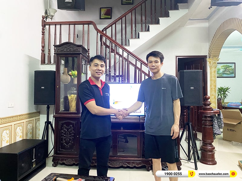 Lắp đặt dàn karaoke BIK hơn 48tr cho anh Thành tại Nam Định (BIK BSP 412II, VM640A, BPR-5600, W66 Plus, BJ-U550)