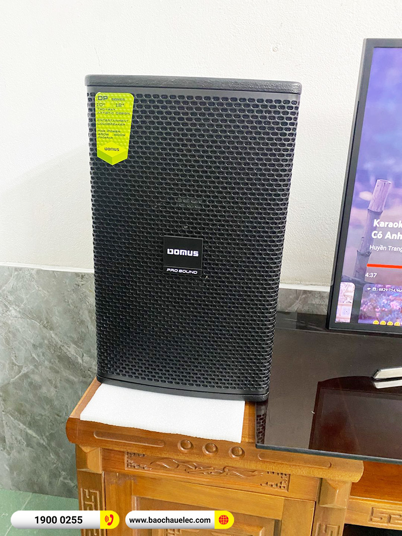 Lắp đặt dàn karaoke trị giá hơn 20 triệu cho anh Thủy tại Nam Định (Domus DP-6100 Max, BKSound DKA 6500) 