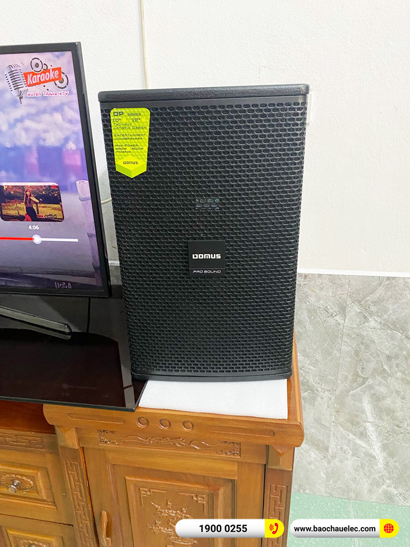 Lắp đặt dàn karaoke trị giá hơn 20 triệu cho anh Thủy tại Nam Định (Domus DP-6100 Max, BKSound DKA 6500) 