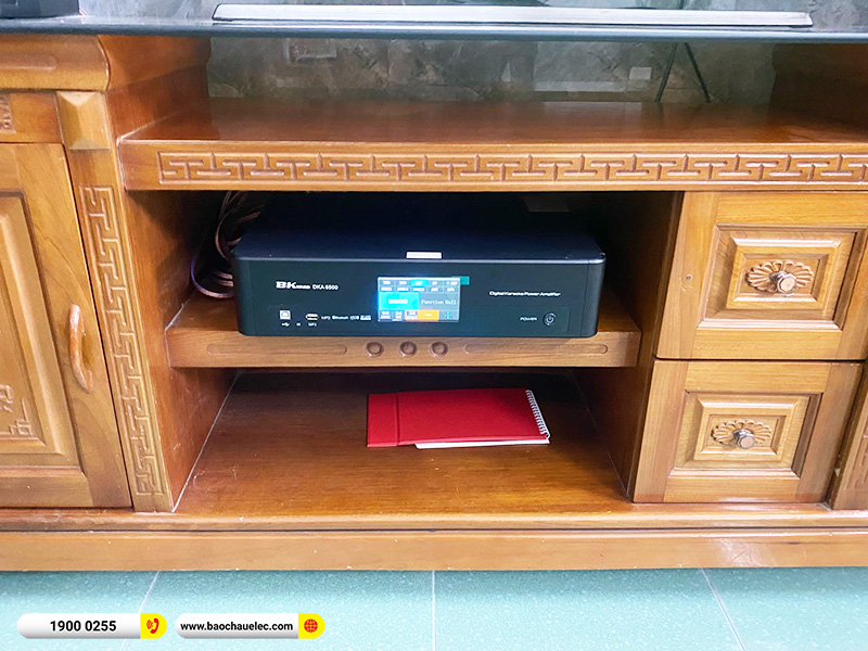 Lắp đặt dàn karaoke trị giá hơn 20 triệu cho anh Thủy tại Nam Định (Domus DP-6100 Max, BKSound DKA 6500) 