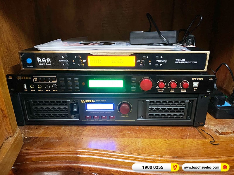 Lắp đặt dàn karaoke trị giá hơn 50 triệu cho anh Tiến tại Nam Định (RCF X-MAX 10, BPA-6200, BPR-5600, SW612C, UGX12 Gold) 