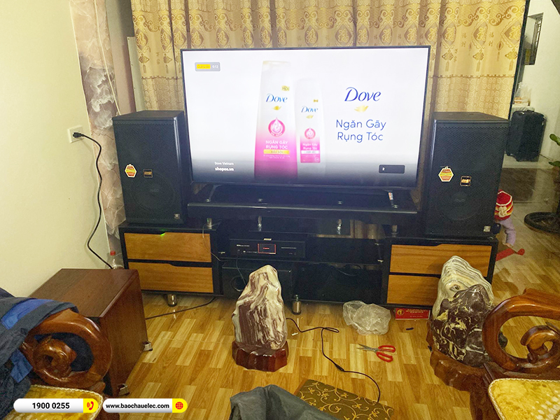 Lắp đặt dàn karaoke trị giá gần 40 triệu cho anh Tiến tại Nam Định (BMB CSS 1210SE, BKSound DKA 8500, SW512C) 