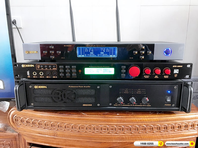 Lắp đặt dàn karaoke trị giá hơn 60 triệu cho anh Tới tại Nam Định (Amate Key 12, VM830A, BPR-5600, SX-SUB18+, BJ-U500)