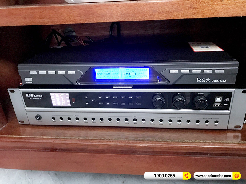 Lắp đặt dàn karaoke trị giá hơn 19tr cho anh Trường tại Nam Định (Domus DP6100 Max, BKSound DP3600 New, U900 Plus X) 