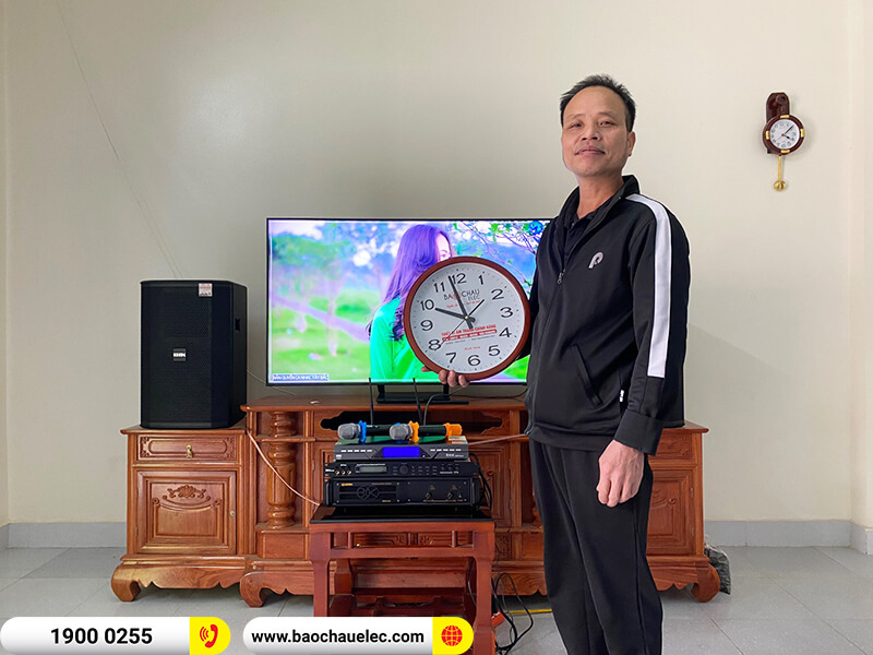 Lắp đặt dàn karaoke trị giá hơn 30 triệu cho anh Vẻ ở Bắc Ninh (BIK BSP 412II, BIK VM 620A, BKSound X5 Plus, BCE U900 Plus X)