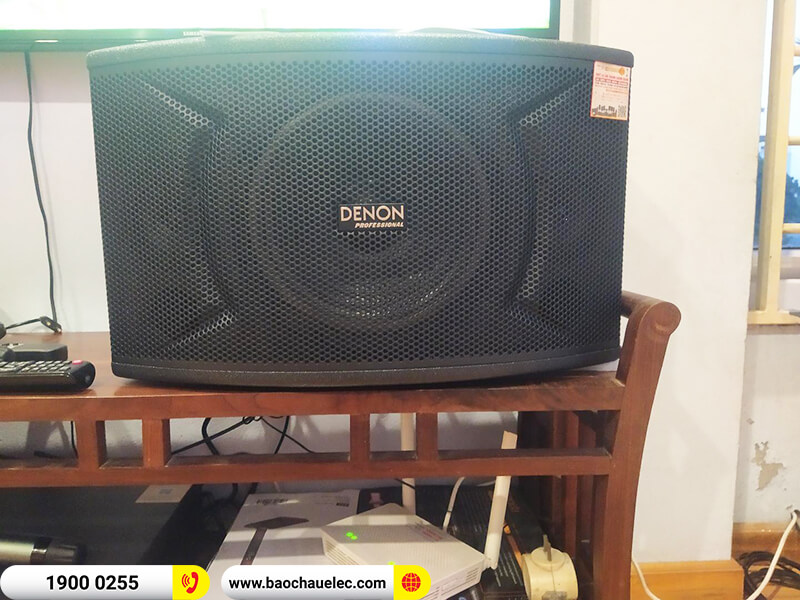 Lắp đặt dàn karaoke trị giá khoảng 15 triệu cho chị Chinh ở Hà Nội (Denon DP-C10, BKSound DKA 6500)