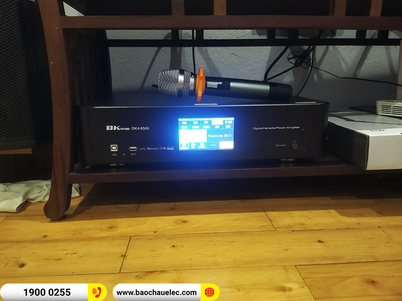 Lắp đặt dàn karaoke trị giá khoảng 15 triệu cho chị Chinh ở Hà Nội (Denon DP-C10, BKSound DKA 6500)