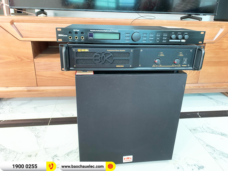 Lắp đặt dàn karaoke trị giá gần 25 triệu cho chị Hằng ở Nghệ An (BIK BJ S886II, BIK VM 620A, BKSound X5 Plus, BKSound SW312B)