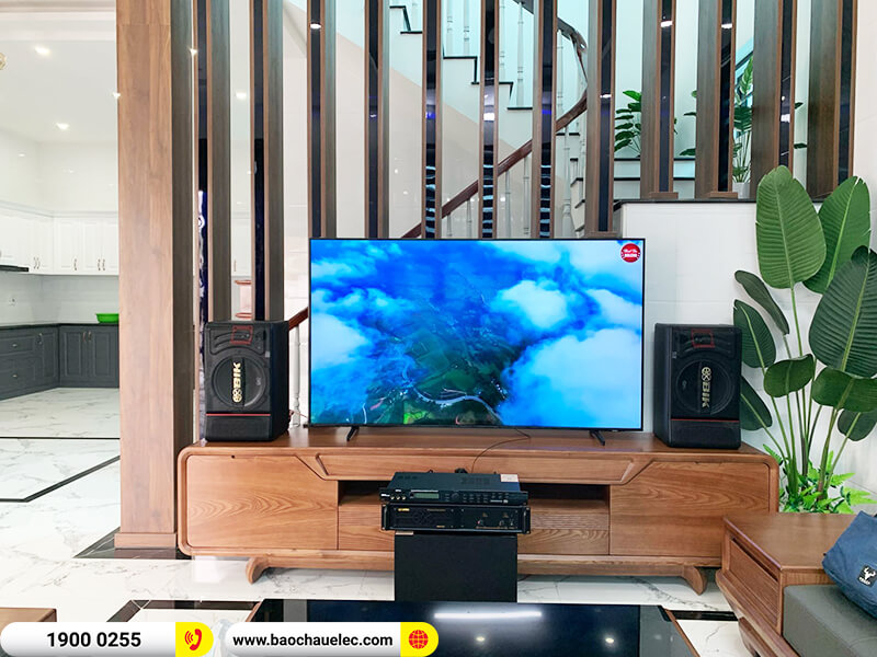 Lắp đặt dàn karaoke trị giá gần 25 triệu cho chị Hằng ở Nghệ An (BIK BJ S886II, BIK VM 620A, BKSound X5 Plus, BKSound SW312B)