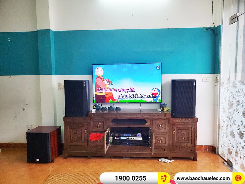 Lắp đặt dàn karaoke trị giá gần 40 triệu cho chú Hưng ở Hà Nội (Denon DP-R312, APP MZ-66, BKSound X6 Luxury, SW612-C, BJ-U500)