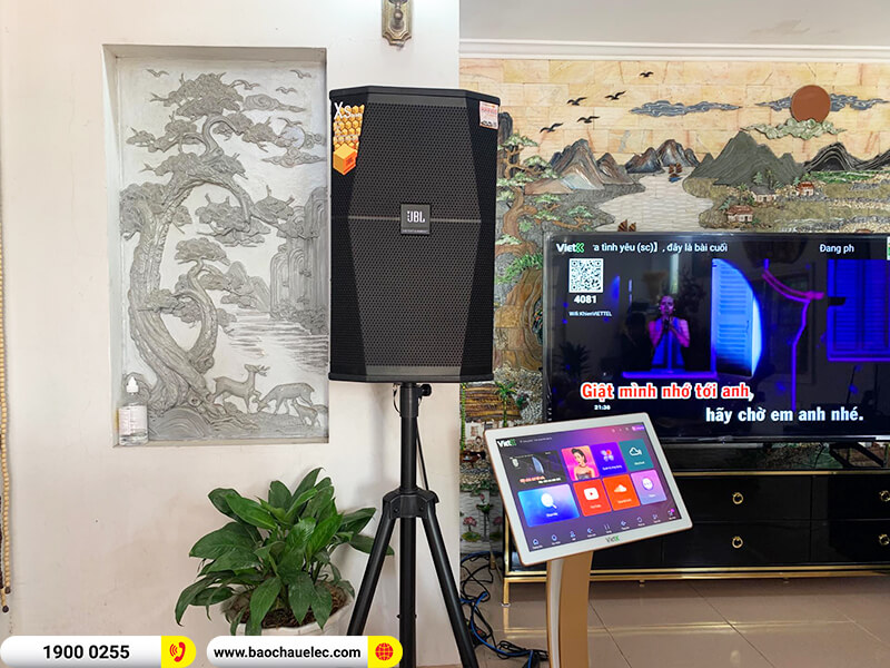 Lắp đặt dàn karaoke cho chú Khiêm ở Hà Nội trị giá gần 80 triệu (JBL XS12, BIK VM 620A, JBL KX180A, R120SW, JBL VM200, 4K Plus 4TB, Màn 22inch)