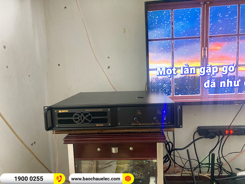 Lắp đặt dàn karaoke trị giá hơn 30 triệu đồng cho chú Long ở TPHCM (BIK BSP 410II, BIK VM 420A, BIK BPR-5600, BKSound SW512-C)