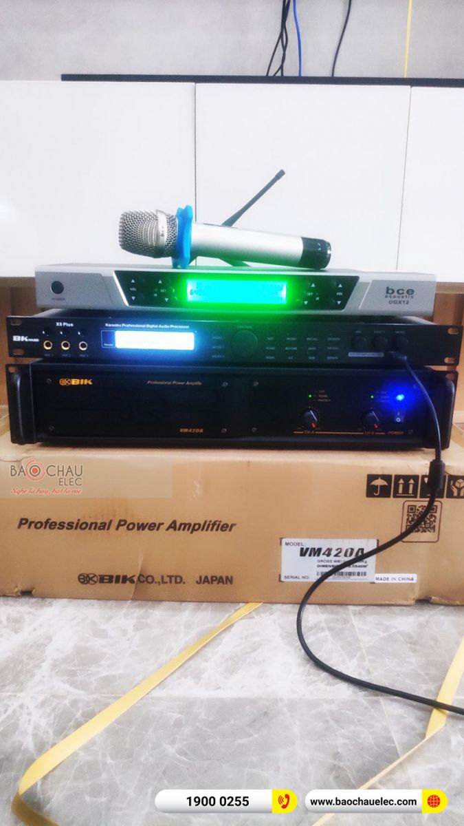 Lắp đặt dàn karaoke gia đình anh Dương